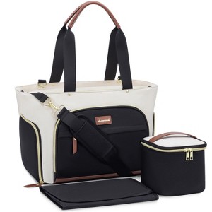 Breast Pump Bag & Diaper Tote - Laptop Pocket, Cooler & Changing Pad - Fits Most Pumps - 1 of 4