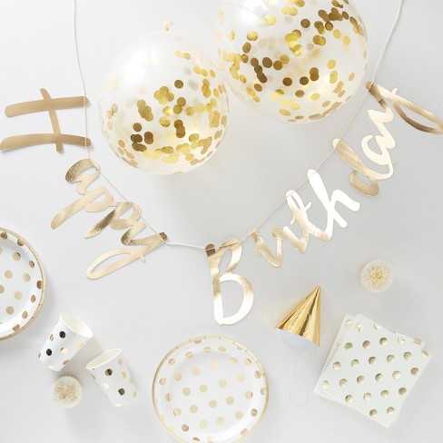 Kate Aspen Gold Glitter 1st Birthday Décor Kit | 00233NA