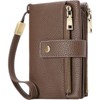 FATMOON Women’s Wallet - RFID Blocking Leather Wallet with Detachable Wristlet 17 Card Slots & Zippered Pockets–for Everyday, Travel - 2 of 4
