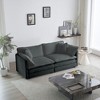 NicBex 76 Inch Sofa Bed,Modern Comfy Chenille Loveseat Sofa with Deep Seat & 4 Pillows,Upholstered 2-Seater Couch for Living Room - 2 of 4