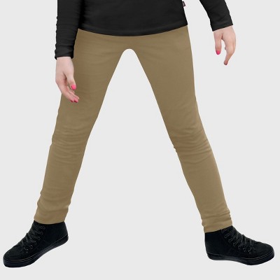 City Threads USA-Made Girls Soft Fleece Comfortable & Stylish Stretch Leggings for Toddlers/Kids