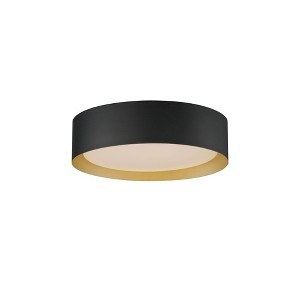 ET2 Lighting Echo 1 - Light Flush Mount in  Black/Gold - 1 of 4