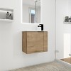 Vynxaria 22-Inch Floating Bathroom Vanity with Sink, Soft Close Door, Perfect for Small Bathrooms, 22x13 Space-Saving Design - 2 of 4