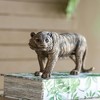 NAYSAYE Party Decoration and Accessories Tiger Statue Decor Gleaming Coppery Finish for Home and Office, Antique Gold, 3.5"*5.5"*1.5" - 2 of 4