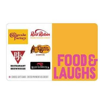 Oc Food & Laughs Gift Card $75 (mail Delivery) : Target