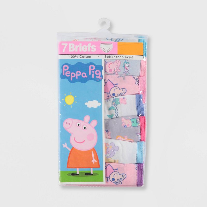 Toddler Girls' Peppa Pig 7pk Briefs, 3 of 4