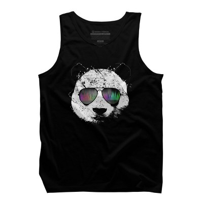 Men's Design By Humans Old School Panda By clingcling Tank Top
