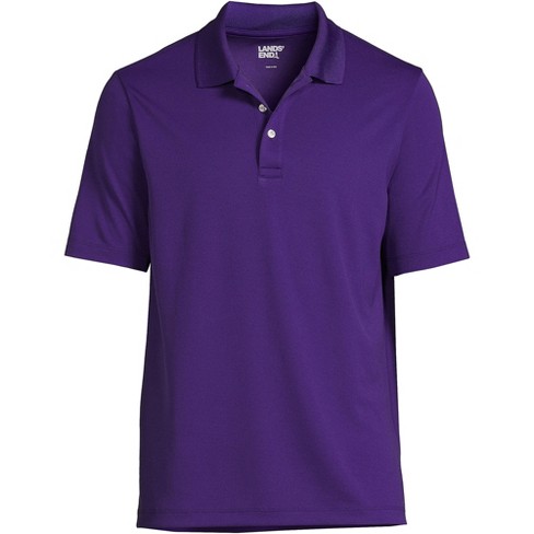 Lands' End Men's Big Short Sleeve Solid Active Polo - 3x Big - Deep ...