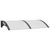 vidaXL Door Canopy Black and Transparent 39.4 in.x31.5 in. Polycarbonate - 2 of 4