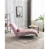 Leisure Concubine Sofa with Solid Acrylic Legs for Living Room or Bedroom - 2 of 4