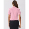 Allegra K Women's Business Casual Open Front Notch Lapel Lightweight Short Sleeve Cardigan Blazer - 4 of 4
