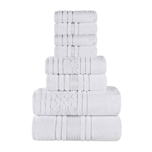 8pc Cotton Bath Towel Set : Target