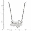 Black Bow Jewelry 14k White Gold Washington Capitals NHL Necklace 18 Inch - 2 of 4