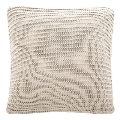 Bella Gigi Knit Pillow - Palewisper - 20" x 20" - Safavieh