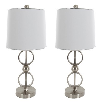 modern brushed nickel table lamps