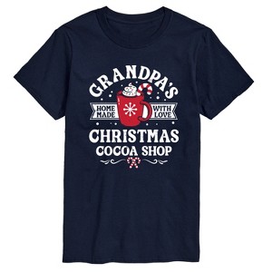 Men's - Instant Message - Grandpas Christmas Cocoa Shop Short Sleeve Graphic T-Shirt - 1 of 4