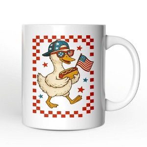 4th of July Patriotic Duck Mug, Funny Independence Day Gift| OrnamentallyYou - 1 of 4