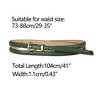 Allegra K Women's Skinny Embossed Faux Leather Alloy Pin Buckle Jeans Dresses Pants Belt - 3 of 4