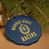 Murray State University Racers Logo Porcelain Scalloped Holiday Christmas Tree Ornament - 4 of 4