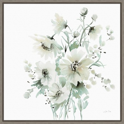 16" x 16" Secret Garden Bouquet I by Katrina Pete Framed Wall Canvas - Amanti Art