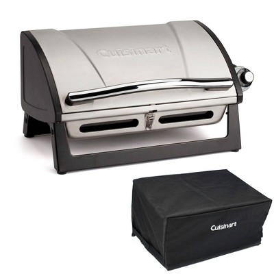 Cuisinart CGB-040 Grillster Portable Gas Grill Bundle with Cover