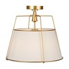 Artcraft Lighting Pullman 3 - Light Semi-Flush Mount in  Brass - 3 of 4
