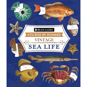 Brain Games - Sticker by Number - Vintage: Sea Life (28 Images to Sticker) - by  Publications International Ltd & New Seasons & Brain Games - 1 of 1