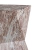 MOEPISY Outdoor End Tables for Patio, Garden Accent Table Faux Terrazzo Accent Table - 4 of 4