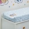 Bedtime Originals Disney Baby Starlight Pooh Blue/White Stars Changing Pad Cover - 4 of 4