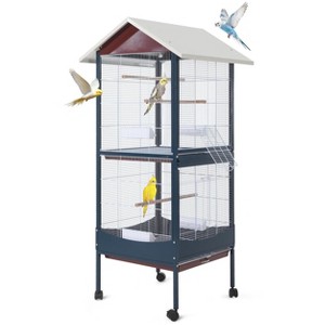 bird whiteページ Bird Cage 66''H Extra Large Bird Cage with Removable Tray