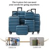 Whisen 13-Piece Luggage Sets, Checked & Carry on Suitcase Set, ABS Hardside Suitcases, Duffel Bag and 8 Packing Cubes - 3 of 4