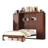 Full Size Murphy Bed with 2 Wardrobe and Storage Shelf - 4 of 4