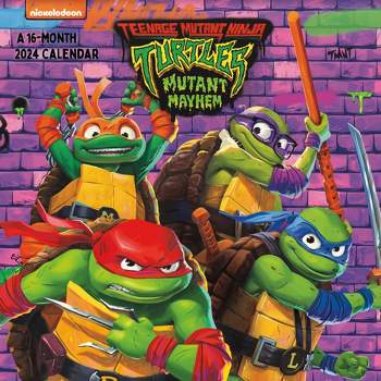 Trends International Inc. 2023-24 Wall Calendar 12"x12" Nickelodeon Teenage Mutant Ninja Turtles: Mutant Mayhem