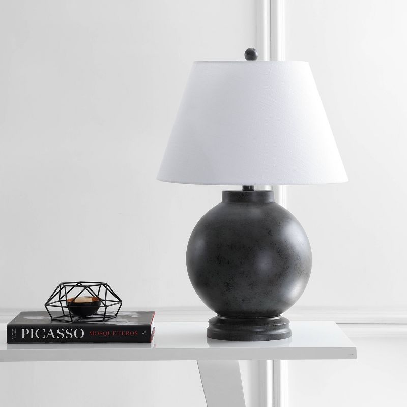 26&#34; Sophie Resin Table Lamp (Includes LED Light Bulb) Gray - JONATHAN Y, 4 of 7