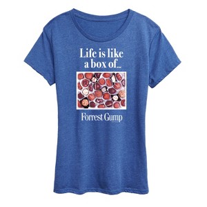 Women's - Forrest Gump - Life Is Like A Box Of Chocolates Short Sleeve Graphic T-Shirt - 1 of 4