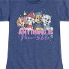 Girls' - Paw Patrol - Marshall Chase Everest Skye Anything Is Paw-Sible Fitted Short Sleeve Graphic T-Shirt - 2 of 4