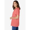 Woman Within Plus Size Eyelet Henley Tee - 4 of 4