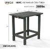 VINGLI Outdoor Patio Side Table, Poly Lumber Weather Resistant Adirondack Side Table End Tables for Outdoor Indoor Living Room Bedroom Patio - 3 of 4
