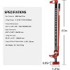 Professional 6600LB Off-Road Jack, 33"/48"/60" Heavy Duty Lift for Trucks, ATVs & Tractors - Red Powder Coat - 3 of 4