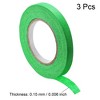 Unique Bargains Strong Adhesion No Sticky Residue DIY Crafts Masking Tapes 0.4" x 21 Yards 3 Pcs - 3 of 4