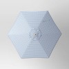 9' Round Valance Outdoor Patio Market Umbrella with Trim Blue/Ivory - Threshold™ designed with Studio McGee - 4 of 4