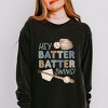 Simply Sage Market Hey Batter Batter Swing Watercolor Garment Dyed Long Sleeve - 2 of 3