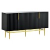 Okak Buffet Cabinet with Large Storage Rebound 4-door Sideboard Cabinet with Adjustable Shelves for Dining Room - 4 of 4