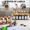 24Pcs Spice Jars with Labels, Glass Spice Jars with Bamboo Lids, Kitchen Essentials Seasoning Organizer - 3 of 4
