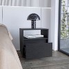 NicBex 20"H Wood Nightstand with Casters,Bedside Tables with 1 Drawer and Open Shelf for Bedroom,Living Room - 2 of 4