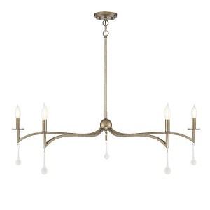 Savoy House Laramie 5 - Light Chandelier in  Chelsea Gold - 1 of 4