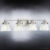 Urban Ambiance Luxury Traditional Bath Light 7.75''H x 33.5''W,  Brushed Nickel Finish,  Pawtucket Collection, UHP3992 - 4 of 4