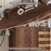 ORRD 55" Walnut Buffet Cabinet with Hand Carved Details, Coffee Bar Console with Adjustable Shelves & Anti-Tip Safety - 4 of 4