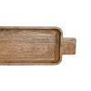 27 Inch Serving Board Tray Natural Mango Wood by Foreside Home & Garden - 3 of 4