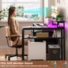 Besiost 57-In L Shaped Computer Desk with Charging Station for Home Office - 3 of 4